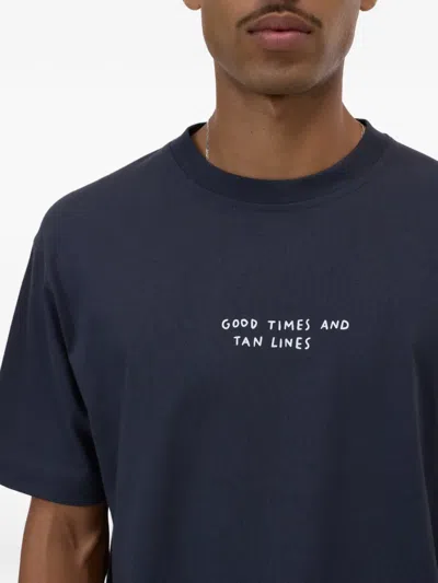 Closed Slogan-print T-shirt In Blue