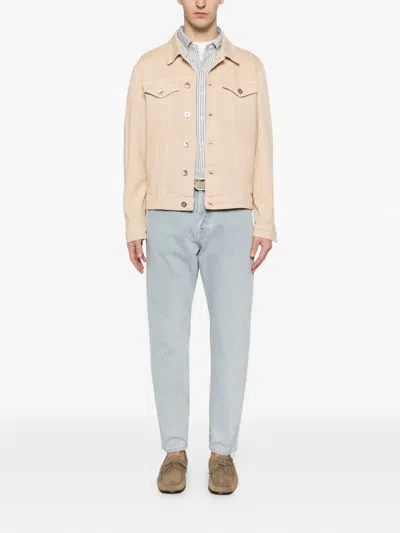 Eleventy Flap-pocket Jacket In Metallic