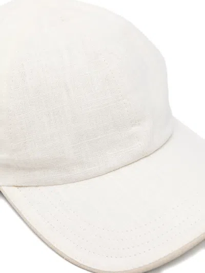 Eleventy Panelled Hat In White