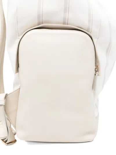 Eleventy Striped-pattern Drawstring Backpack In Pattern