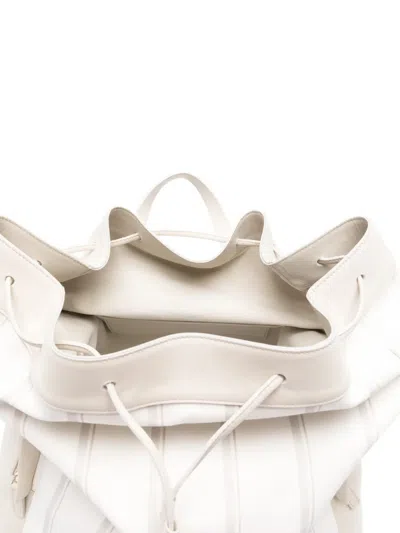 Eleventy Striped-pattern Drawstring Backpack In Pattern