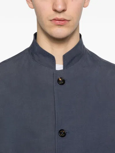 Eleventy Button Single-breasted Jacket In Blue