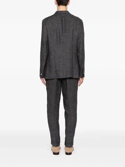 Eleventy Buttoned Soft Suit In Gray