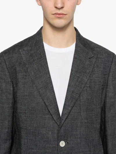 Eleventy Buttoned Soft Suit In Gray