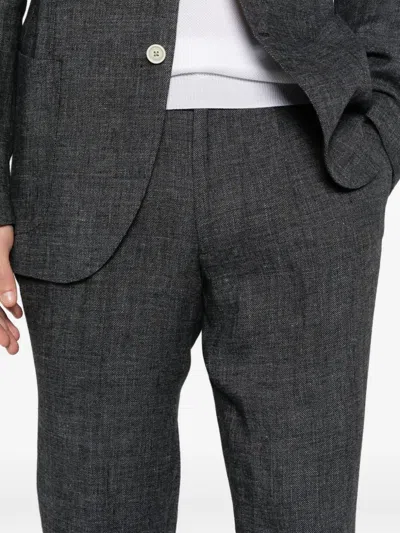 Eleventy Buttoned Soft Suit In Gray