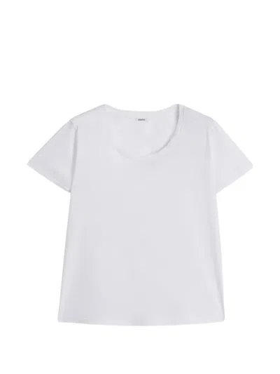 Aspesi Round Neck Classic T-shirt In White