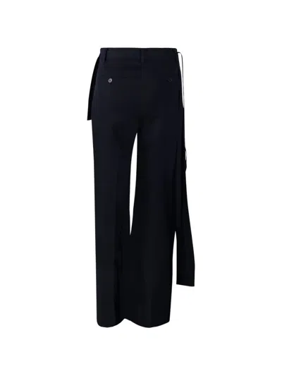 Re Code Asymmetric Trousers In Blue
