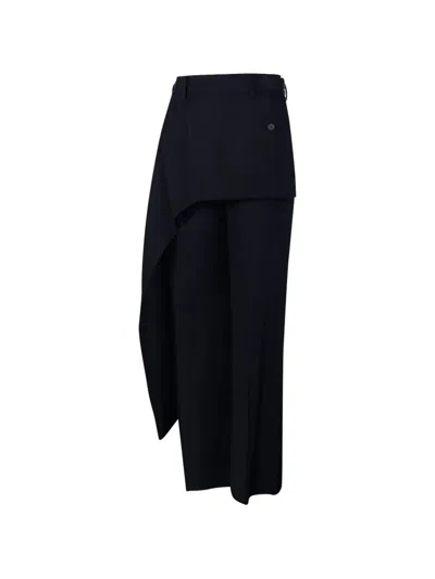 Re Code Asymmetric Trousers In Blue