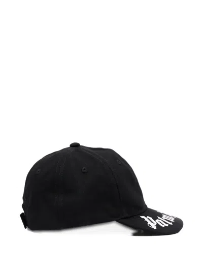 Palm Angels Logo Baseball Cap In Black