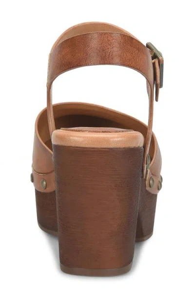 Korks Lapra Platform Clog In Brown