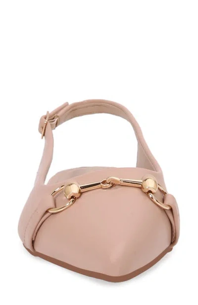 Berness Bit Slingback Flat In Pink