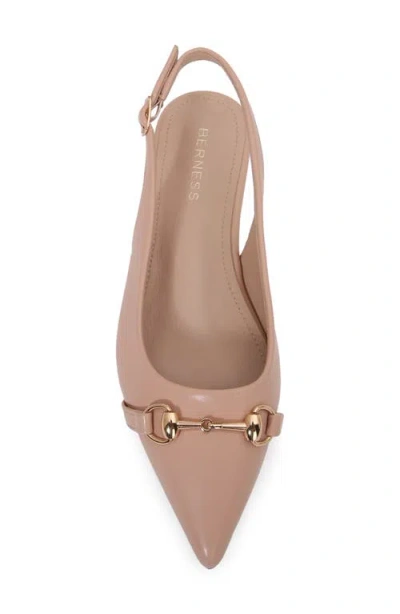 Berness Bit Slingback Flat In Pink