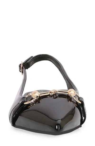 Berness Bit Slingback Flat In Black