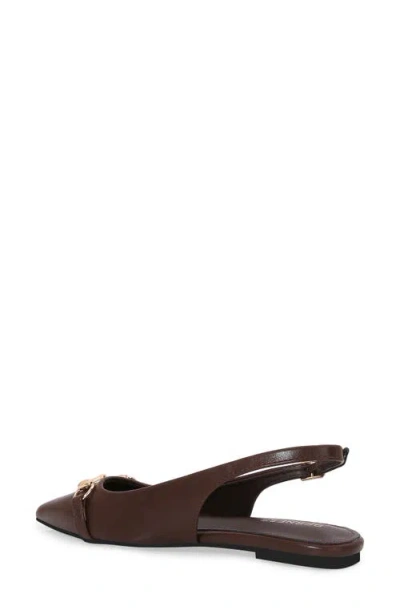 Berness Bit Slingback Flat In Brown