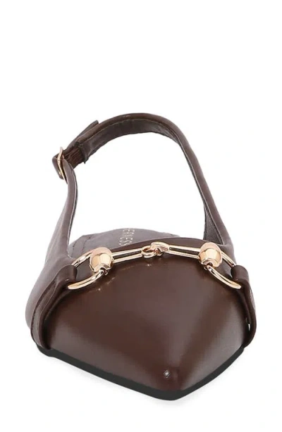 Berness Bit Slingback Flat In Brown