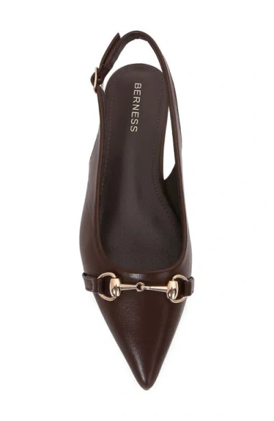 Berness Bit Slingback Flat In Brown
