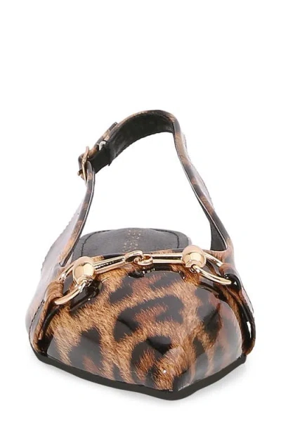 Berness Bit Slingback Flat In Brown