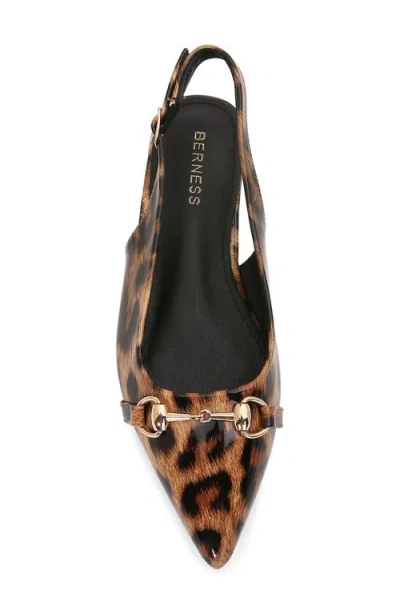 Berness Bit Slingback Flat In Brown