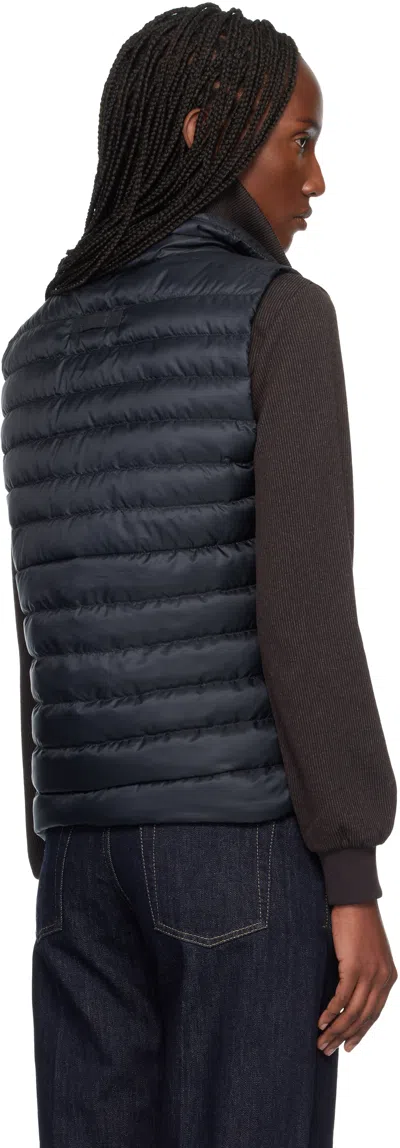 Canada Goose Black Aethera Down Vest In Blue