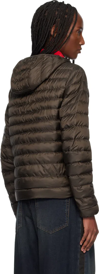 Canada Goose Brown Aethera Hoodie Down Jacket In Brown