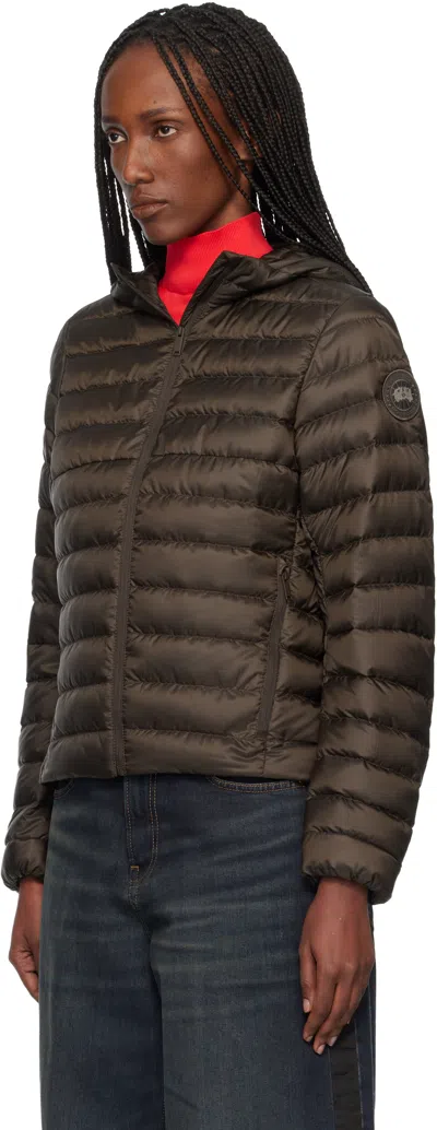 Canada Goose Brown Aethera Hoodie Down Jacket In Brown