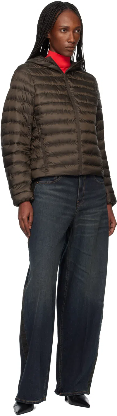 Canada Goose Brown Aethera Hoodie Down Jacket In Brown