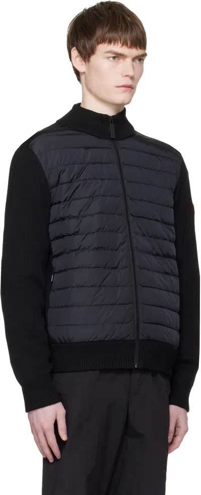 Canada Goose Down-merino Wool Hybridge Puffer Jacket In Black