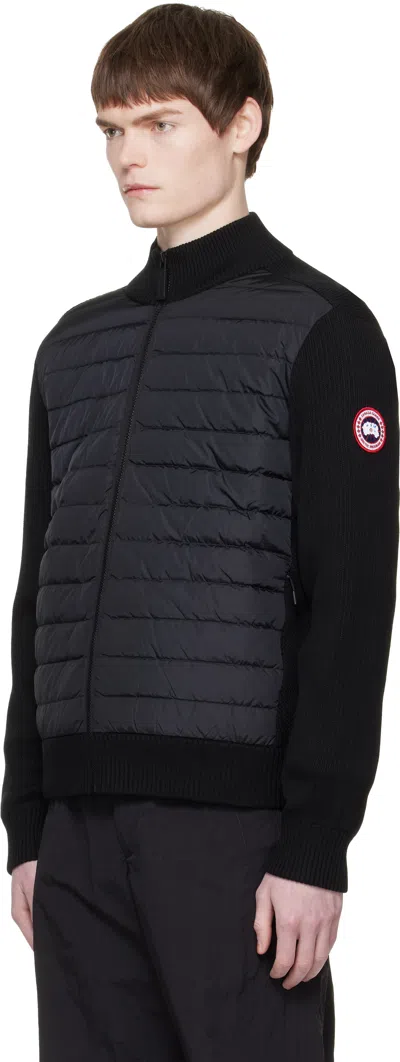 Canada Goose Down-merino Wool Hybridge Puffer Jacket In Black