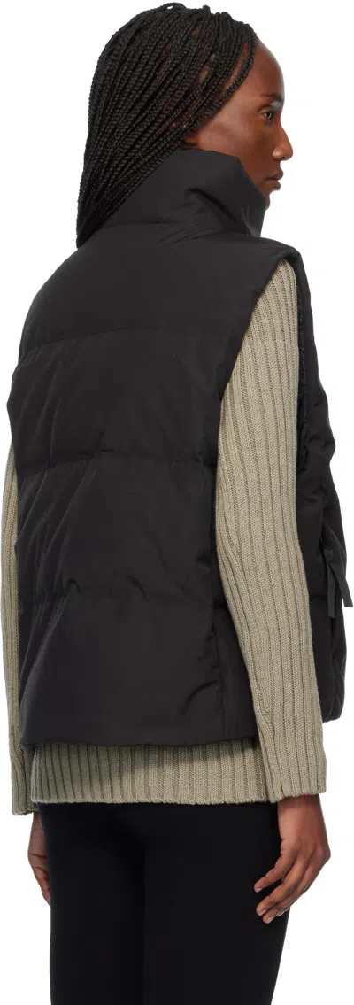 Canada Goose Down-filled Grandview Cropped Gilet In Black