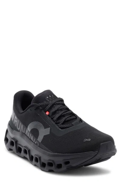 On Cloudmster 2 Rubber-trimmed Mesh Running Sneakers In Black