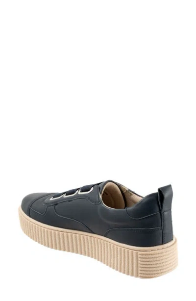 Trotters Bliss Platform Sneaker In Blue