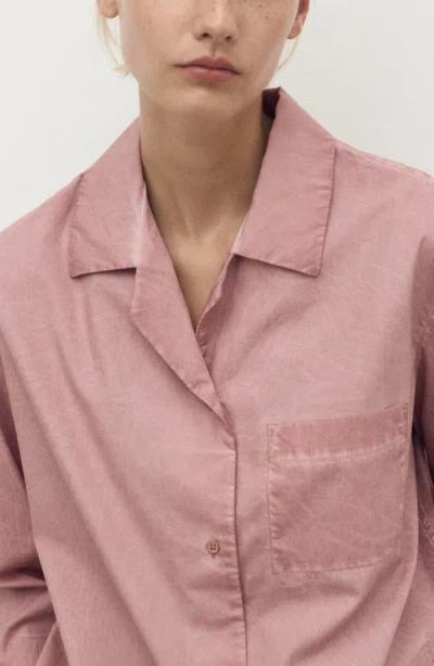 Mango Garment Dyed Button-up Shirt In Multi