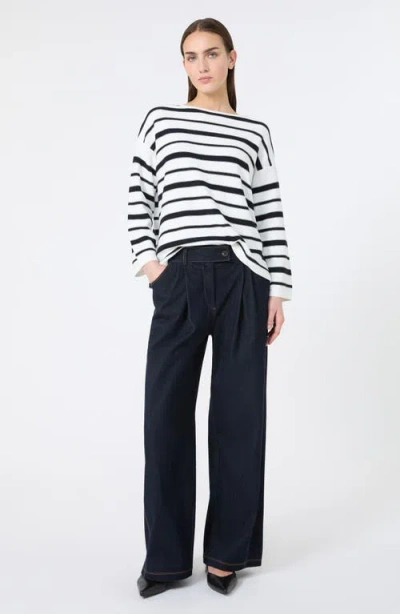Mm By Max Mara Locusta Stripe Sweater In Multi