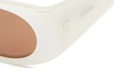 Jacquemus Les Lunettes 158 Rectangular Sunglasses In White