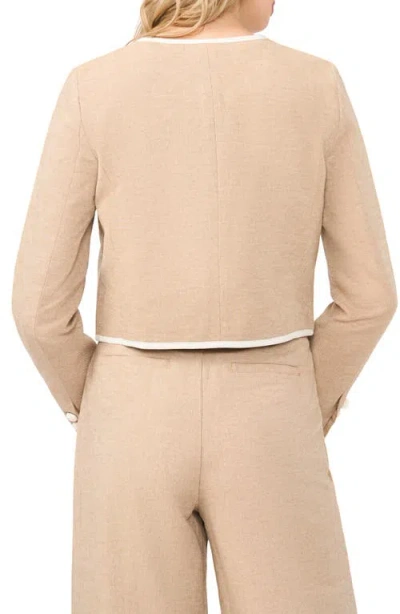 Cece Contrast Patch Pocket Jacket In Neutral