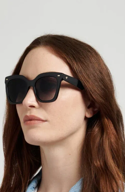 Carrera Eyewear 52mm Gradient Rectangular Sunglasses In Black