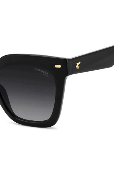 Carrera Eyewear 52mm Gradient Rectangular Sunglasses In Black