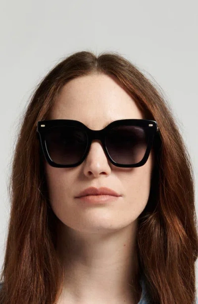 Carrera Eyewear 52mm Gradient Rectangular Sunglasses In Black