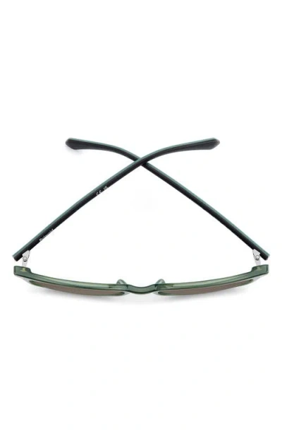 Polaroid 55mm Polarized Rectangular Sunglasses In Green