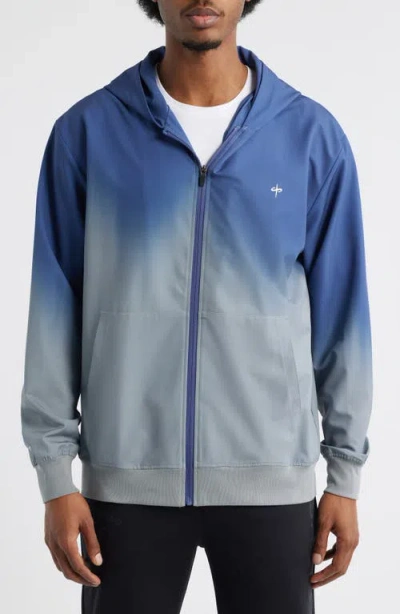Santo Studio Tempo Tech Zip Jacket In Blue