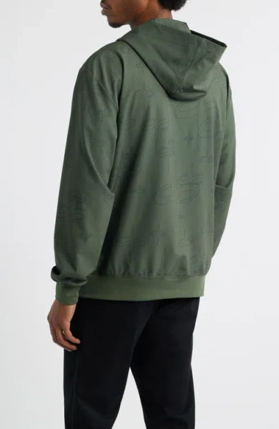 Santo Studio Tempo Tech Zip Jacket In Green
