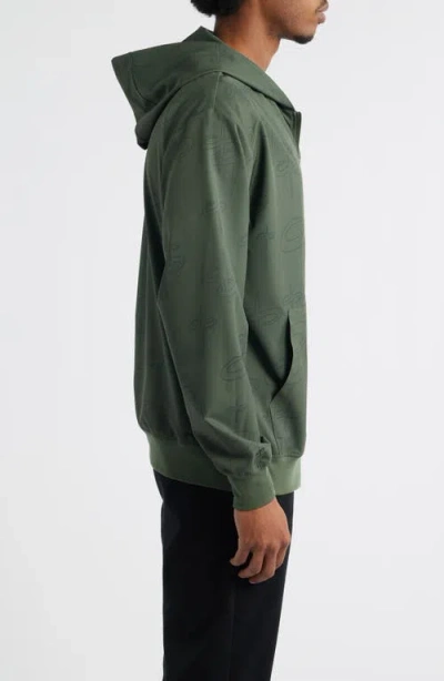 Santo Studio Tempo Tech Zip Jacket In Green