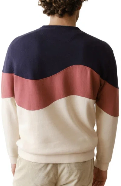 Marine Layer Relaxed Fit Cloud Crewneck Sweatshirt In Multi