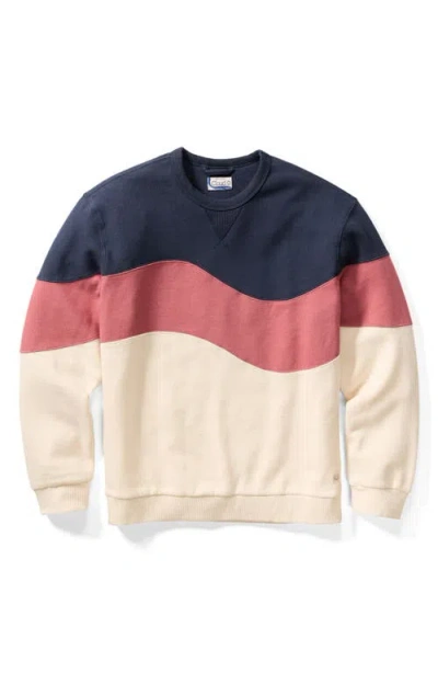 Marine Layer Relaxed Fit Cloud Crewneck Sweatshirt In Multi