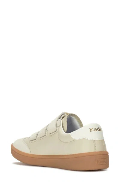 Keds Ace Ii Velcro Leather Sneakers Oatmeal In Brown