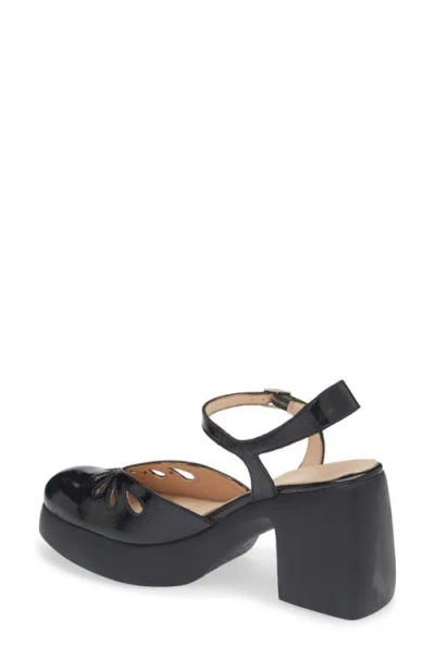 Wonders Ankle Strap Platform Pump In Black