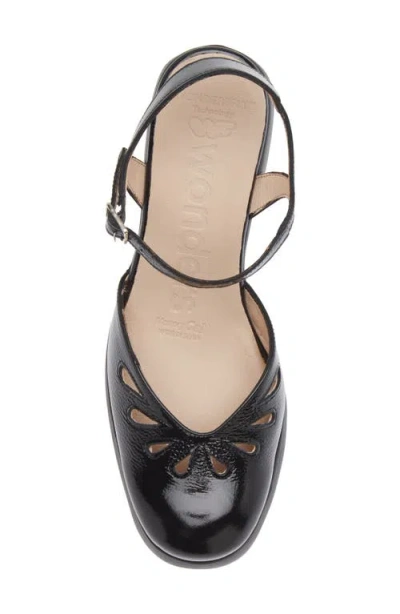 Wonders Ankle Strap Platform Pump In Black