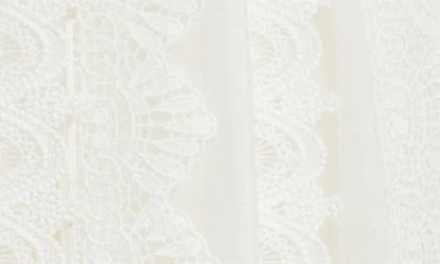 Allsaints Womens Optic White Vashtie Lace-panel Tulle Maxi Skirt In White