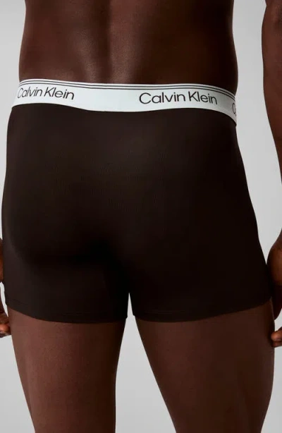 Calvin Klein Assorted 3-pack Microfiber Boxer Briefs In Black