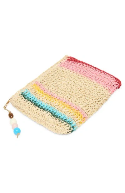 Dolce Vita Astra Raffia Clutch In Multi
